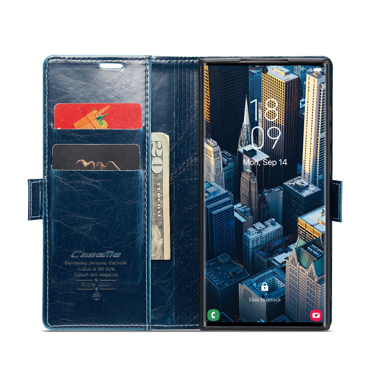 CASEME 003 Series For Samsung Galaxy S23 Ultra Well-protected Waxy Texture PU Leather Stand Case Magnetic Clasp Wallet Phone Cover CASEME 003 Series For Samsung Galaxy S23 Ultra Well-protected Waxy Texture PU Leather Stand Case Magnetic Clasp Wallet Phone Cover